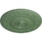 Ekena Millwork Neuveau Ceiling Medallion (Fits Canopies up to 6 3/8"), Hand-Painted Athenian Green, 24 1/4"OD x 2"P CM24NAAGF - alternate 4